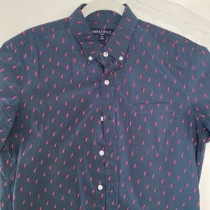 J.Crew Mercantile mens casual short sleeve button down